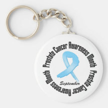 Prostate  Cancer Awareness Month Ribbon Key Chains