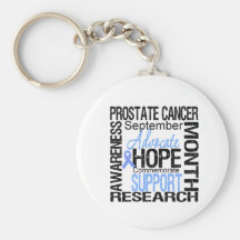 Prostate Cancer AWARENESS Month Tribute v2 Keychain