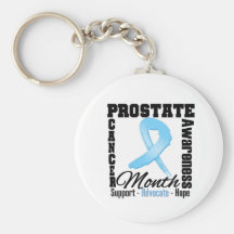 Prostate Cancer Awareness Month Wispy Ribbon Key Chains