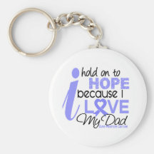 Prostate Cancer Hope for My Dad Key Chains