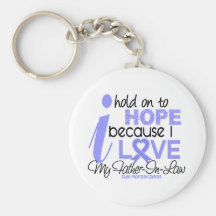 Prostate Cancer Hope for My Father-In-Law Key Chain