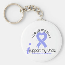 PROSTATE CANCER I Support My Uncle Key Chains