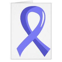 Prostate Cancer Light Blue Ribbon 3 Greeting Cards