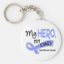 Prostate Cancer MY HERO, MY DAD 42 Key Chain