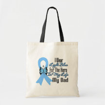 Prostate Cancer Ribbon Hero My Dad Tote Bag