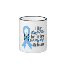Prostate Cancer Ribbon Hero My Husband Mug