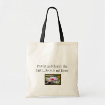 Protect and Cherish the Earth Canvas Bag