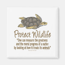 Protect Sea Turtles Fridge Magnet