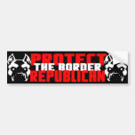 "Protect The Border: Republican! Bumper Sticker