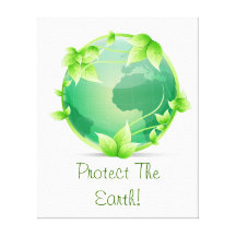Protect The Earth Gallery Wrap Canvas