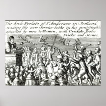 Protesters in Edinburgh, 1637 Poster