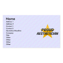 Proud Aesthetician Business Card Templates