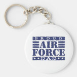 Proud Air force Dad Key Chains