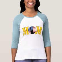 Proud American Mum Mothers Day Gifts Tshirt