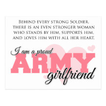 Proud Army Girlfriend Postcards