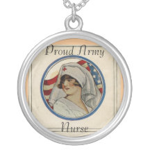 Proud Army Nurse Necklace