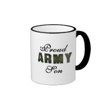 Proud Army Son Tshirts and Gifts Coffee Mugs