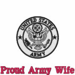 Proud Army Wife Embroidered Shirt