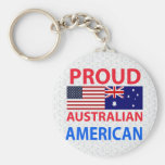 Proud Australian American Keychain