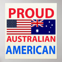 Proud Australian American Print