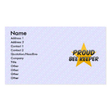 Proud Bee Keeper Business Card Template