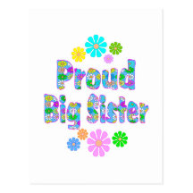 Proud Big Sister Post Card