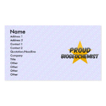 Proud Biogeochemist Business Card Template
