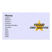 Proud Chief Executive Business Card Templates