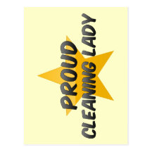 Proud Cleaning Lady Postcards