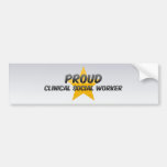 Proud Clinical Social Worker Bumper Sticker