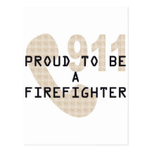 PROUD FIREFIGHTER POST CARDS