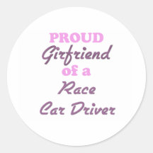 Proud Girlfriend of a Race Car Driver Sticker
