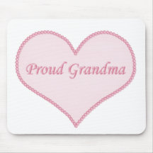 Proud Grandma Mousepad, Pink