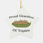 Proud Grandma Of Triplets Christmas Tree Ornament