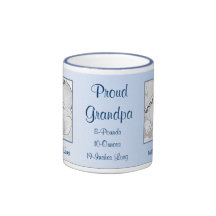 Proud Grandpa New Baby Personalised Mug
