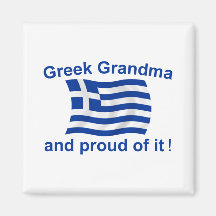 Proud Greek Grandma Fridge Magnets