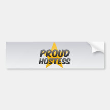 Proud Hostess Bumper Sticker