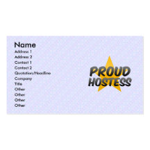 Proud Hostess Business Cards