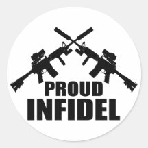 Proud Infidel Round Sticker