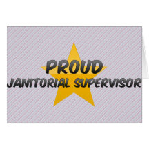 Proud Janitorial Supervisor Cards