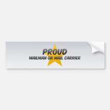 Proud Mailman Or Mail Carrier Bumper Stickers