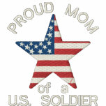 Proud MOM of a US Soldier - Personalised Embroidered Hoody