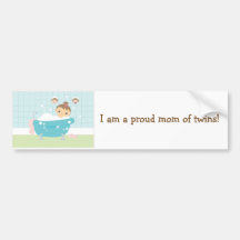 Proud Mum of Twins Bumper Sticker