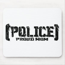 Proud Mum - POLICE Tattered Mousepad