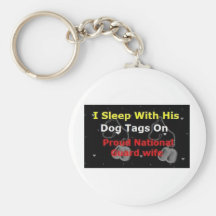 Proud National Guard Wife Keychain