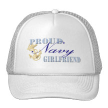 Proud Navy Girlfriend Hats