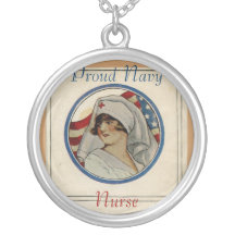 Proud Navy Nurse Necklace