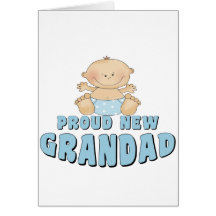PROUD NEW Grandad Boy Greeting Cards