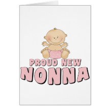 PROUD NEW Nonna T-Shirt Greeting Card