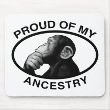 Proud Of My Ancestry Chimp Mouse Mat